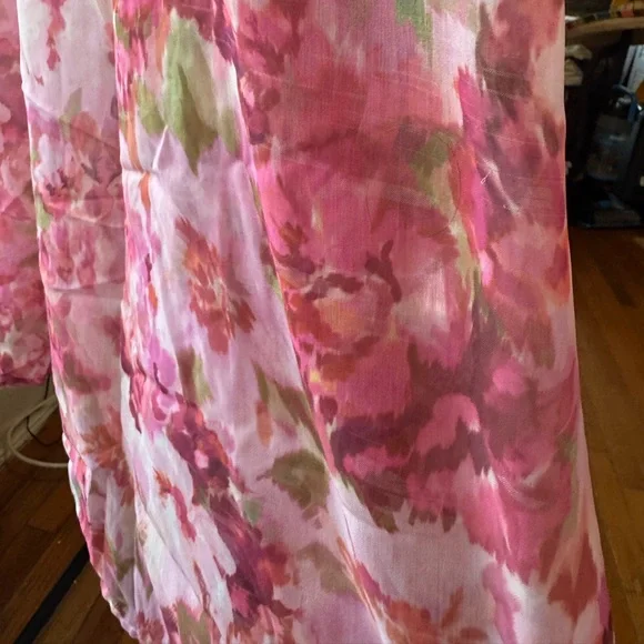 Stradivarius Printed asymmetric midi skirt - Picture 2 of 4